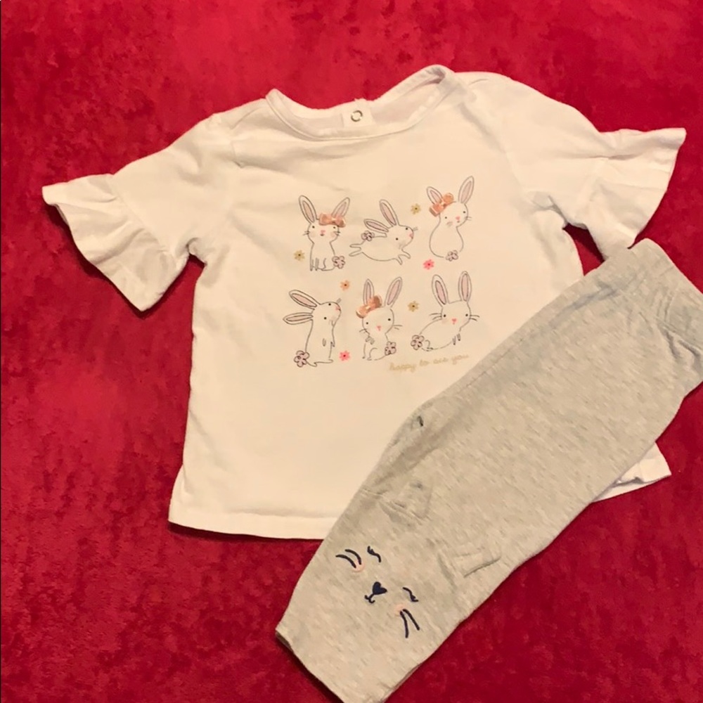 Bunnies!! Toddler outfit!